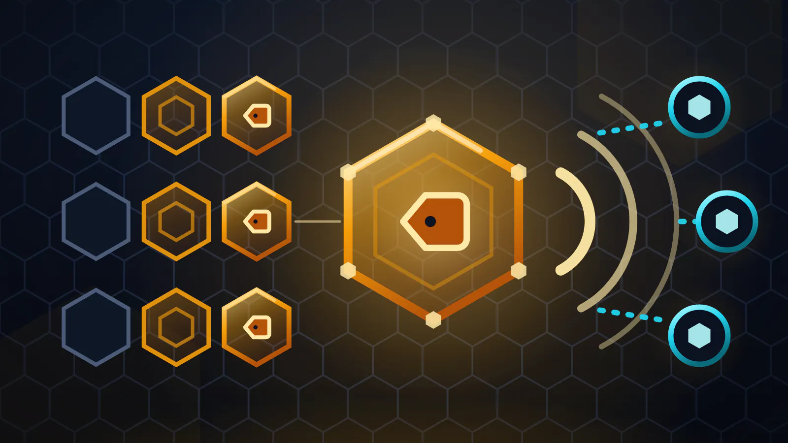Cover art for an ecommerce AI automation case study: product cells filling with detail